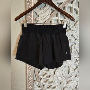 Lululemon Women's Black Track That High Rise Athletic Shorts Size 4
